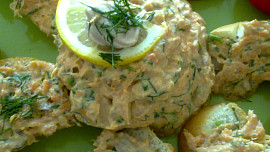 Kanapky s lososovou pomazánkou