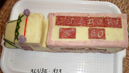 Slaný dort - kamion