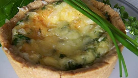 Quiche z celozrnné mouky s pórkem