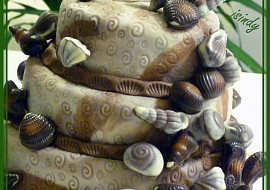 Třípatrový Mořský dort s mušlemi