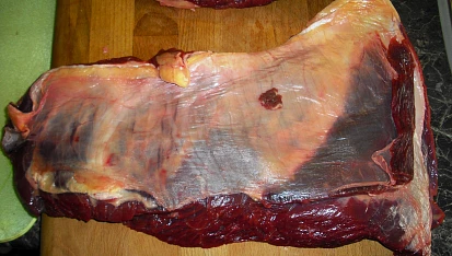 Dušený hovězí pupek na pepři v cibulové omáčce, Dušený hovězí pupek na pepři v cibulové omáčce