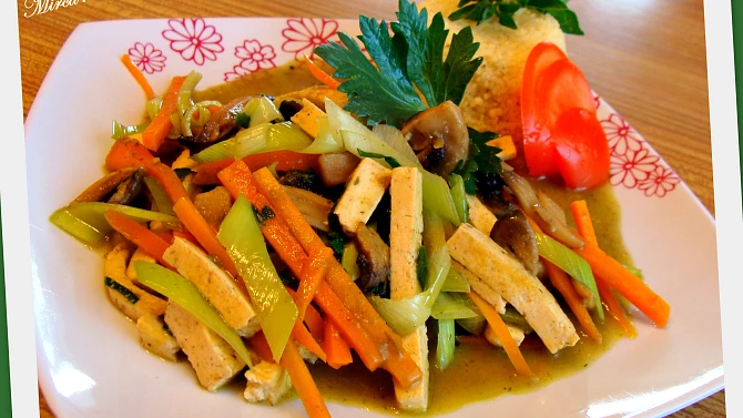 Tofu s bylinkovou chutí a zeleninou, Dobrou chuť