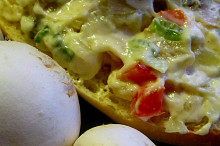 Tvarůžkovo-žampionová chuťovka