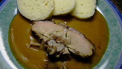 Vepřová pečínka na zelenině s hořčicovou omáčkou, Vepřová pečínka na zelenině s hořčicovou omáčkou