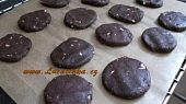 Čokoládové cookies II., připravené k pečení