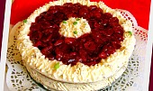 Třešňový dort s tvarohovo - smetanovým krémem (Třešňový dort)