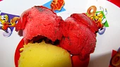 Jahodový sorbet s mátou