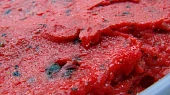 Jahodový sorbet s mátou