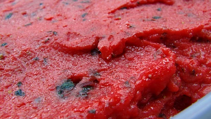 Jahodový sorbet s mátou