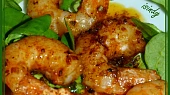 Marinované krevety Gambas na pánvičce