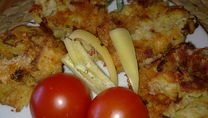 Malé  řízečky z leča, brambor a  z hlívy ústřičné