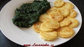 Polentovo - parmezánové dukátky se špenátem