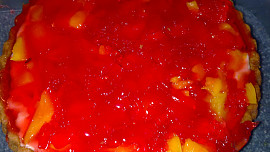 Fofr moučník  z  ovocného  kompotu  pro návštěvu