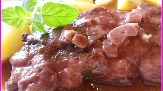 Krkovička na červeném víně