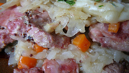 Prokládané maso, detail
