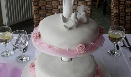 Svatební dort 3patrový