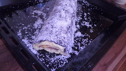Banánová  roláda s čokoládou
