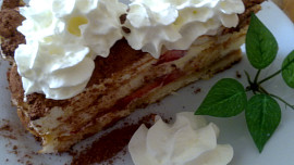 Studený řez s jahodami  aneb Ivanino  jahodové  Tiramisu