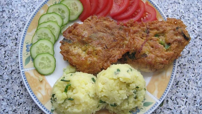 Kuřecí placičky s pórkem