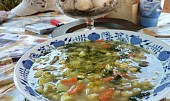 Fazolovo-brokolicová polévka s houbami, Fazolovo-brokolicová polévka s houbami