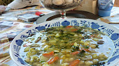 Fazolovo-brokolicová polévka s houbami, Fazolovo-brokolicová polévka s houbami