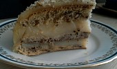 Ořechovo-vanilkový dort
