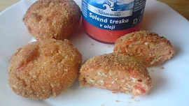 Bochánky s vločkami a treskou
