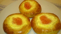Jemné kynuté tvarohové koláčky