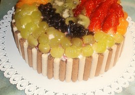 Ovocný dort s tvarohem