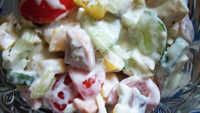 Můj salát s chutí "Šopáku", detail salátu...