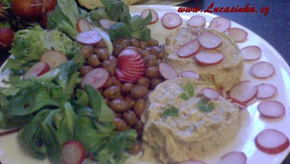 Paté z fazolí Borlotti a ricotty