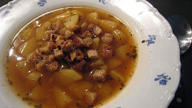 Česneková polévka