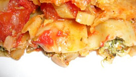 Cannelloni plněné brokolicí v rajčatové omáčce