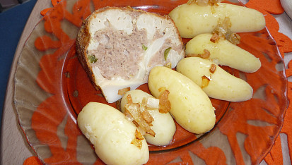Květák plněný mletým masem
