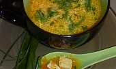 Drožďovo - mrkvová polévka s tofu