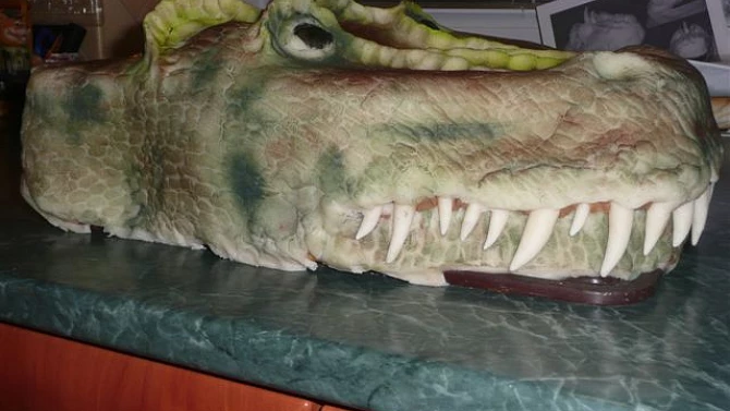 Krokodýl -   dort č. 7, vážil 9 kg - už nikdy nic tak velkého.