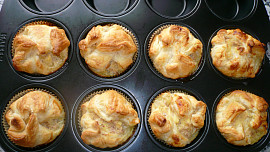 Lístkové muffinky s jablíčkem