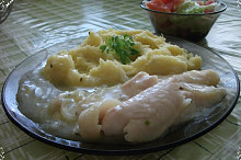 Pangasius na másle a bylinkách