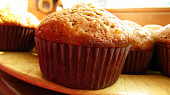 Banánové muffiny s medem a skořicí