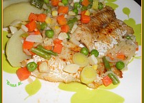 Rybí filé na zelenině