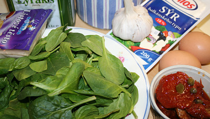 Řecké slané šátečky Spanakopita