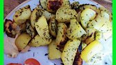 Zapečené přílohové brambory s Texas kořením a bylinkama, Zapečené přílohové brambory s Texaským kořením a bylinkami