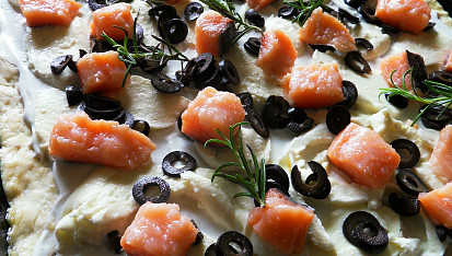 Al salmone - Pizza s lososem