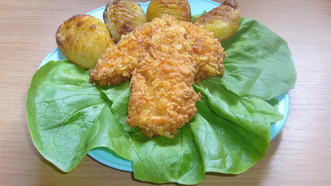 Kuřecí maso obalené v chipsech
