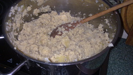 Květákový mozeček  se slaninou a s hlívou ústričnou