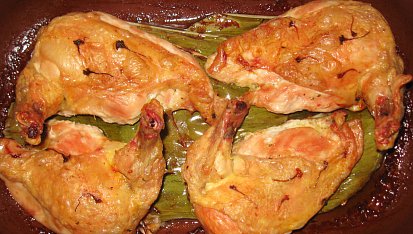 Francouzské kuřátko na šafránu