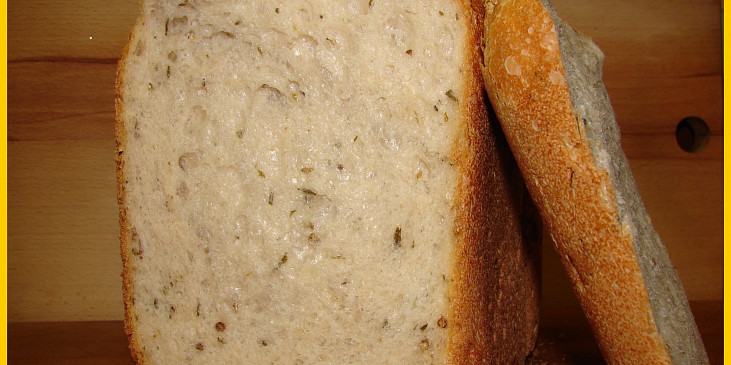 Chléb s bylinkami (střída a kůrka)