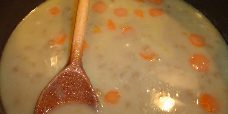 Čočková polévka s mrkvičkou