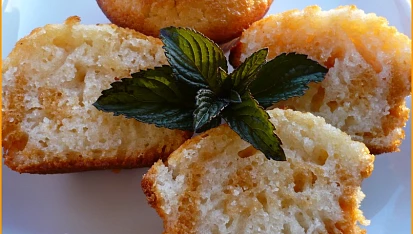 Dvoubarevné muffiny s podmáslím