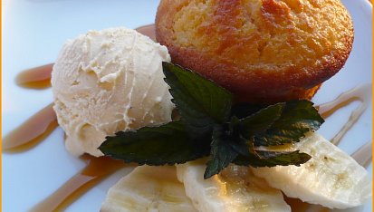 Dvoubarevné muffiny s podmáslím